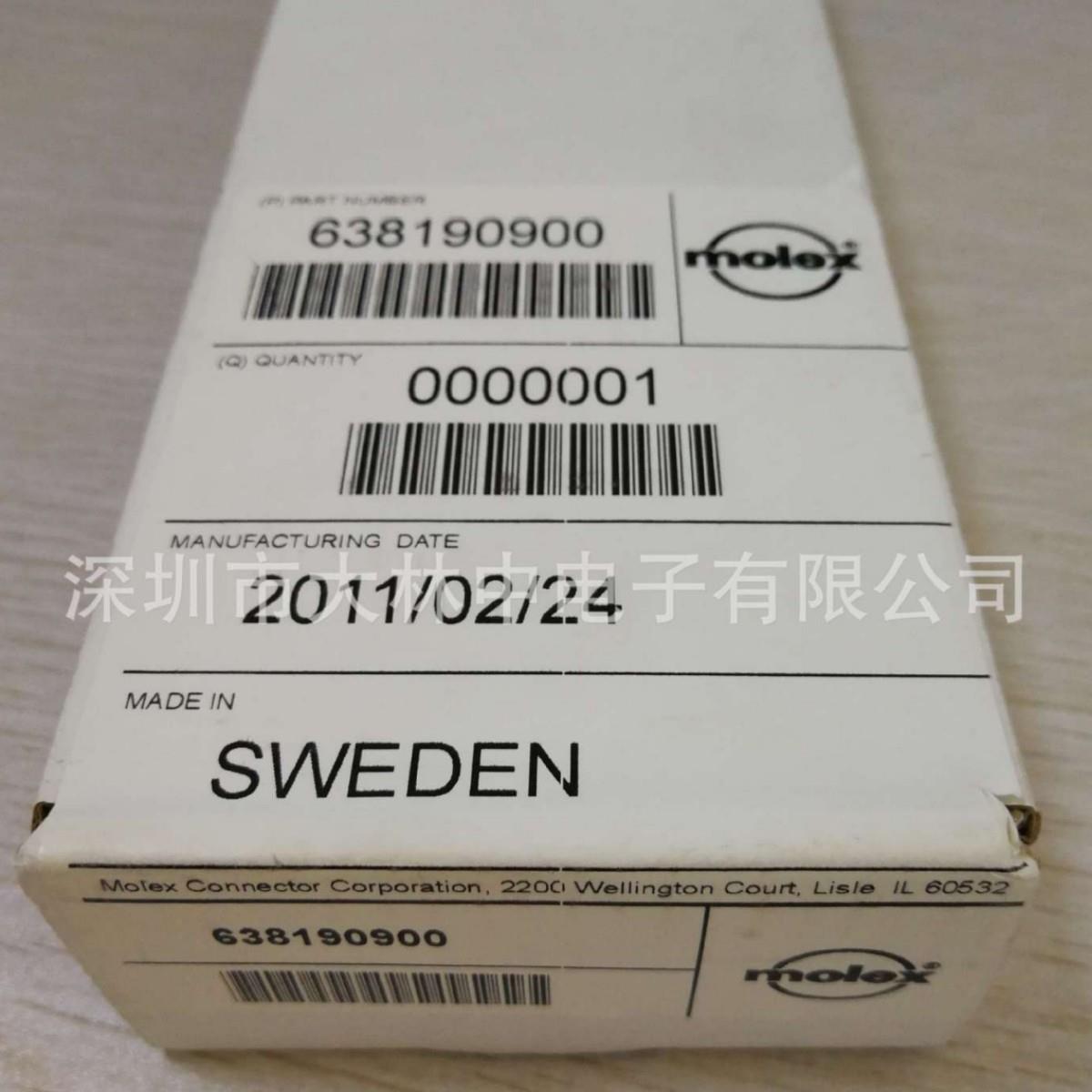 Molex/莫莱克斯63819-0900 原装现货