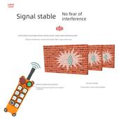 禹鼎遥控f23a S驱动无线航空起重机Md电动葫芦蘑菇头遥控工业遥