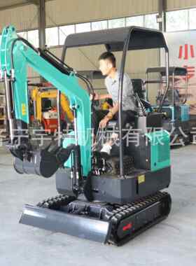 工用小型挖掘机能家用程挖土果园迷你挖农机一吨室180内微型多功