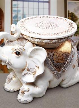 家用大象凳子门口高端换鞋凳摆件招财家居饰品客厅结婚落地镇宅