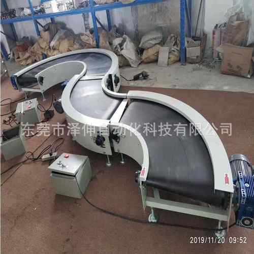 厂家直供90度180度皮带转弯机低价拐角输送线辊轮转角机设备