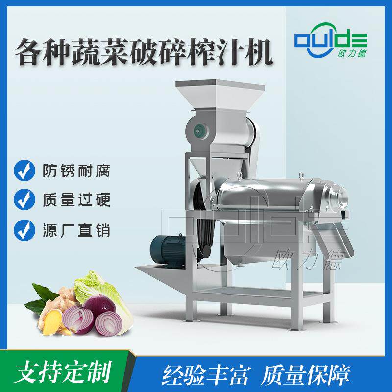 供应工业各种蔬菜榨汁机304不锈钢果蔬破碎榨汁生姜青菜猕猴桃取