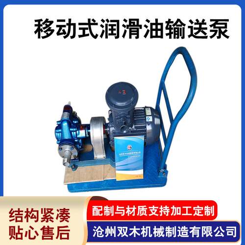 供应2寸口径齿轮油泵移动式润滑油输送泵柴油泵的价格