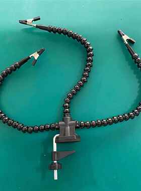 桌夹式万向手臂焊台三爪辅助夹具pcb线 线路板焊接维修工具固定支