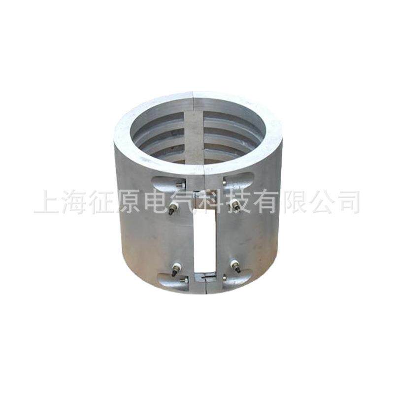 滚筒式铸铝加热器 铸铝电加热圈 电缆机械挤塑机用电发热圈加热器