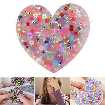 1 PC Skin Picking Pad Fidget Toys Heart/Duck/Round Picky Pad
