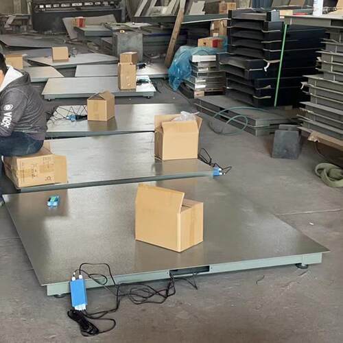 光面面平板地磅1.*51.5子m英文SCS-3T出口电地磅秤1-3吨光滑台小