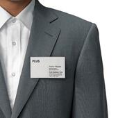 吊牌厂牌展 工作牌医生护士胸牌挂卡工作证卡套夹子横式 24个装