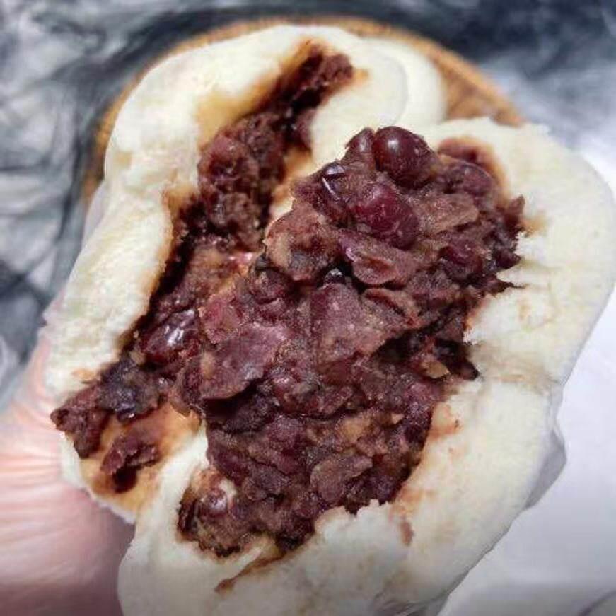 巧素娘山东传统工艺红豆沙包,营养即食精选红豆秘炒馅