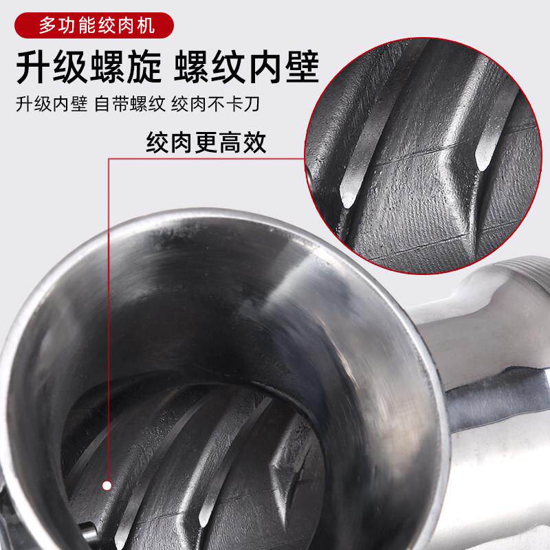 不锈钢肉商机碎骨机冻肉绞绞鸡骨架碎鱼机绞糍粑辣NIC椒肉铺绞家