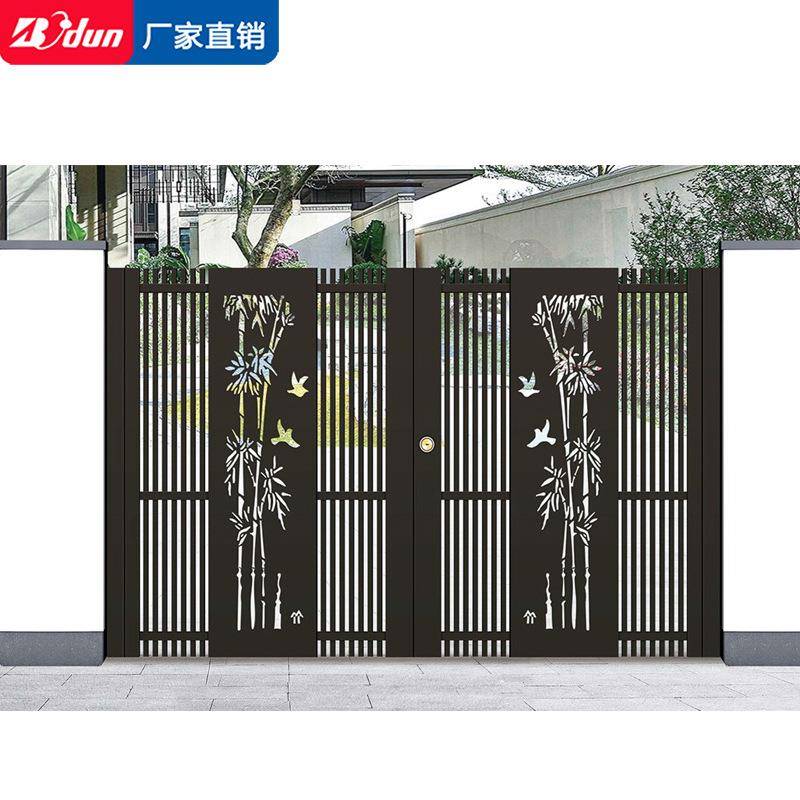 中式美学铁艺大门欧式院子门高端别墅庭院门户外对开门私人定制