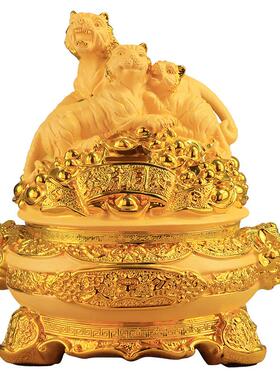 直销新款聚宝盆摆件生肖虎存钱罐装饰品客厅店铺招财聚财家居实用