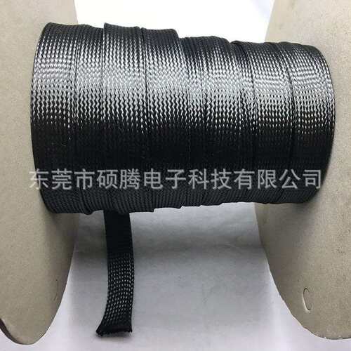 黑色高温纤维套管14MM 防火碳纤维管抗拉强度高3K蛇皮网
