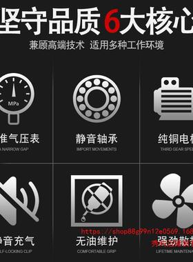 锐力HVZ马无油静空压机小高压空气压缩机木2工喷漆汽修打音气型泵