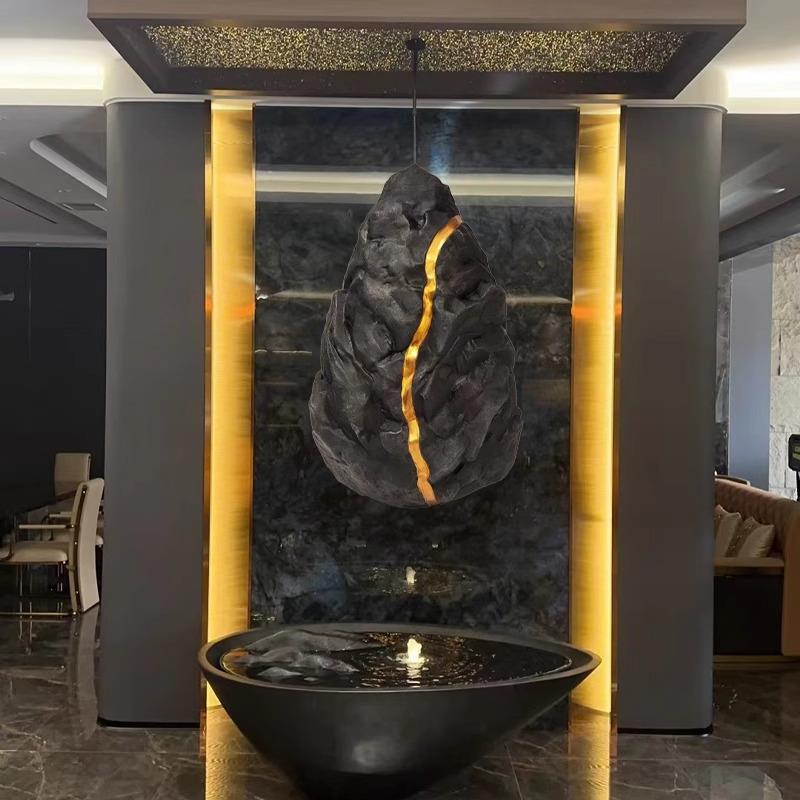 透光石仿真白桦树透光竹子火堆酒店咖啡厅装饰造景神器透光奢石