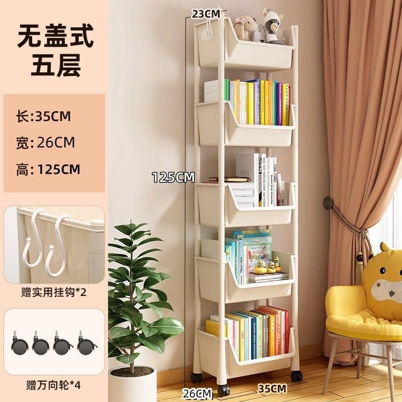 TEMU小推车爆款书桌收纳置物架