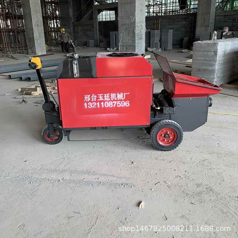 斜式液压二次构造输送泵细石砂浆混凝土输送泵卧式二次构造泵厂家