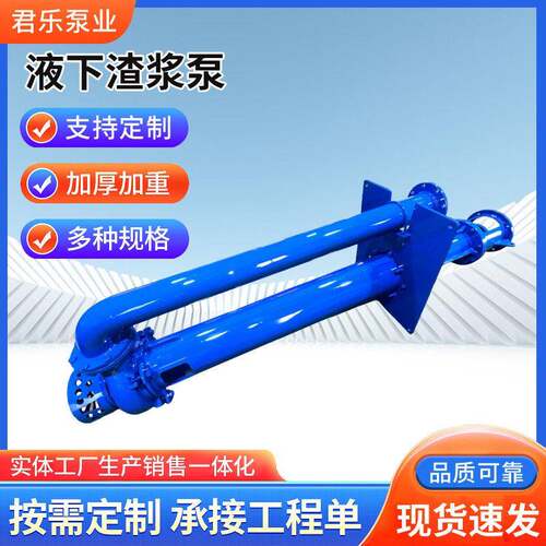 液下渣浆泵立式长轴清淤抽沙泵污水处理尾矿输送加厚加重渣浆泵