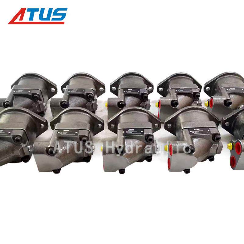 液压马达F11/F12定量柱塞马达带打枝机伐木机头高速旋转驱动