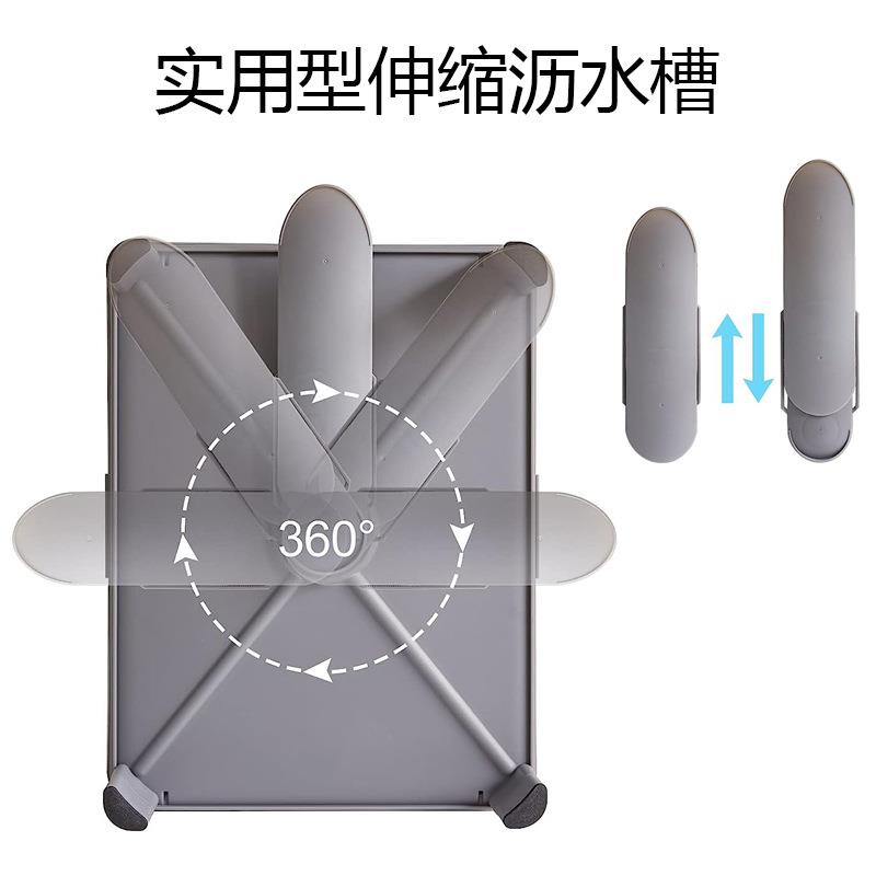 工上厂筷锈钢碗收纳不盒A1908S-4置物架厨房大容量碗筷架水槽方的