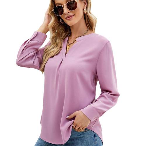 woman shirts for women half neck female tops navy purple