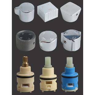 淋浴花洒水龙头配件三档四档阀芯旋转把手柄分水器切换开关方形