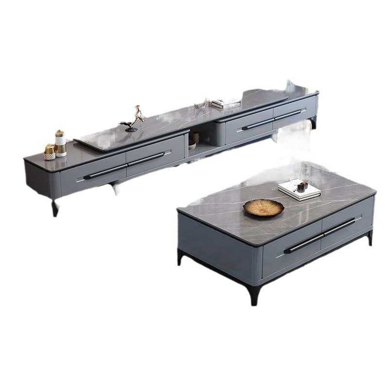 新款大小户型岩板茶几电视柜组合套装家用客厅简易大理石储物柜子,住宅家具,电视柜,淘宝优惠券,粉丝福利购,淘宝优惠卷
