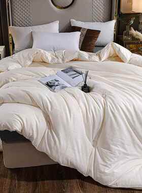 A提类全棉大豆被保暖被纯棉花冬单双被人冬季春ASN纯棉芯秋棉被礼