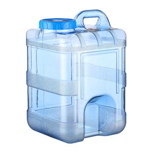 海川20升L方形桶储水桶PC 茶具纯净水桶家用便携手提加厚带盖透明
