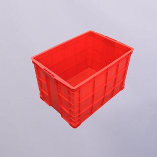 整色周转箱带盖755仓库仓理蓝储物周转输箱CJO养殖物流运塑料周转