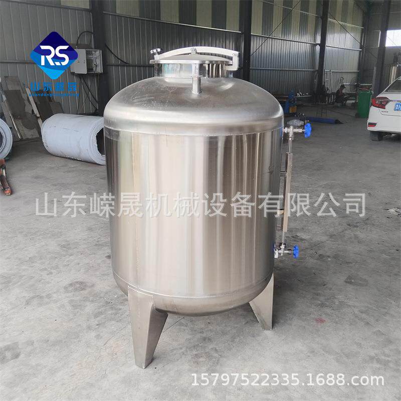 1吨酒精储存罐不锈钢双氧水储蓄罐锥形液体密封罐厚度可选