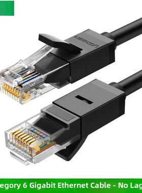 绿色网线家用高速类6千兆100m成品路由器电脑网线6类超5/ 10m