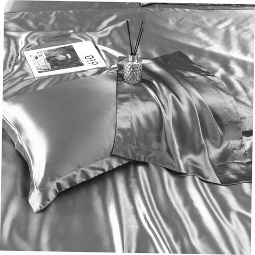 2 Pack Satin silk Pillowcase pillow case pillow cover queen