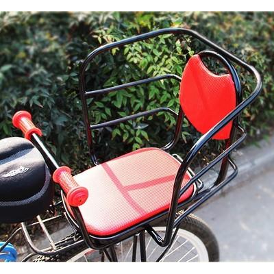 自行车电动车宝宝后座椅加大粗加高护栏儿童坐垫加厚后靠背支架