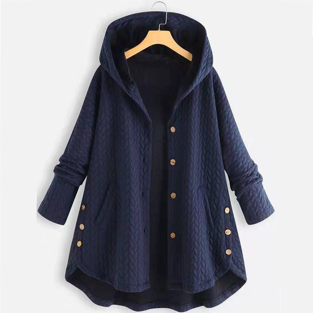 irregular medium-length jacket cotton womens