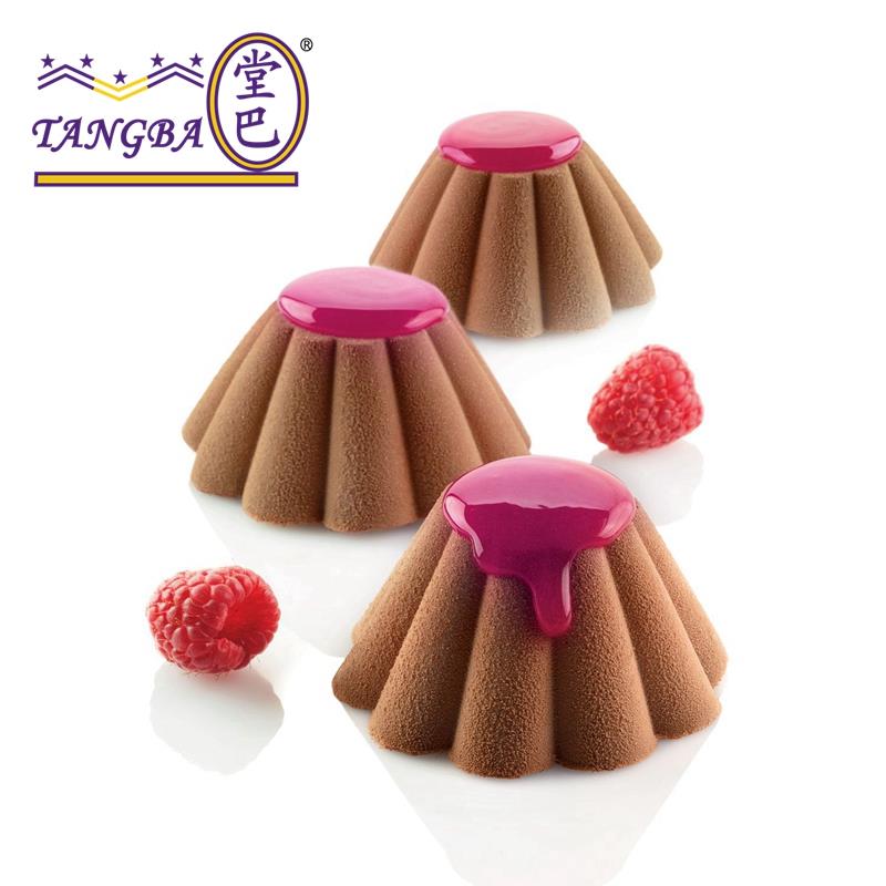 tangba堂巴 D-034 6连菊花杯子慕斯模具 花瓣慕斯硅胶布丁蛋糕模