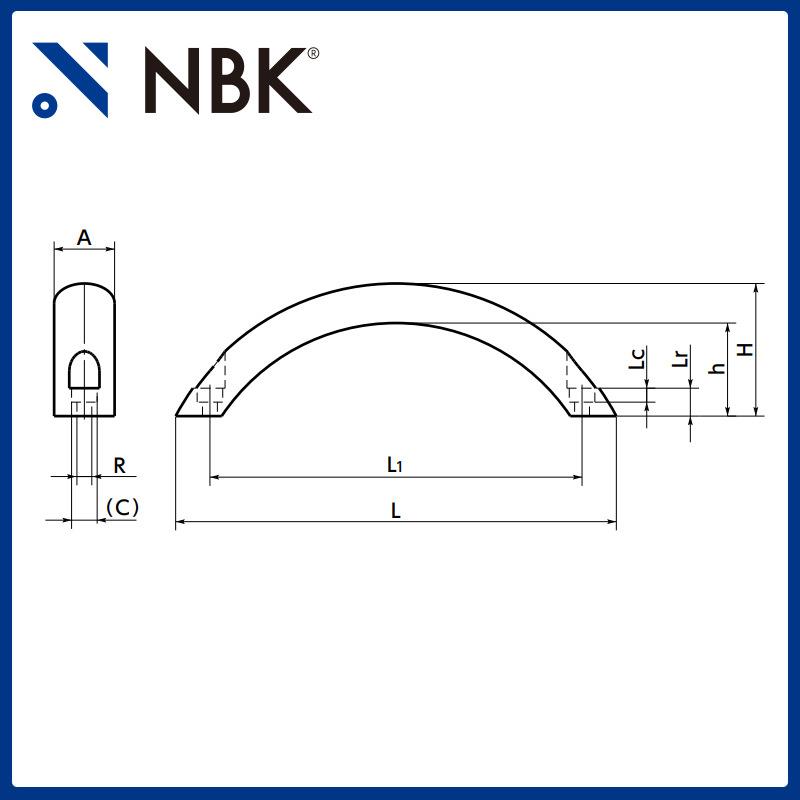 NBK UARC 铝合金拱形拉手把手 机床附件通用配件 机械零部件厂家