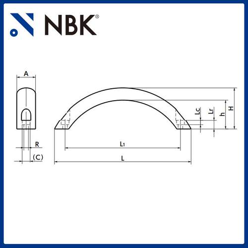 NBK UARC 铝合金拱形拉手把手 机床附件通用配件 机械零部件厂家