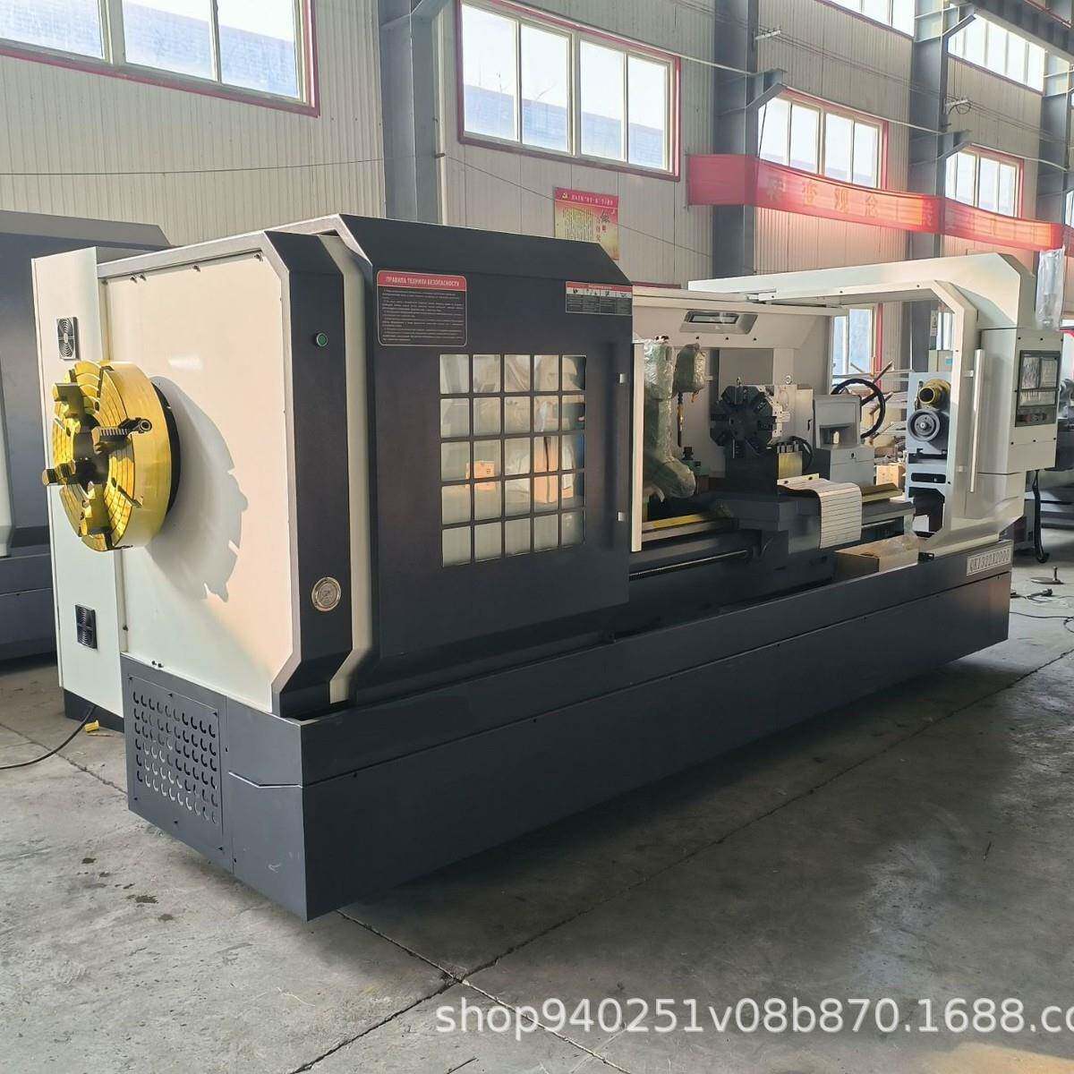 QK1322数控管螺纹车床大孔径车床主轴通孔230双卡盘数控车床厂家