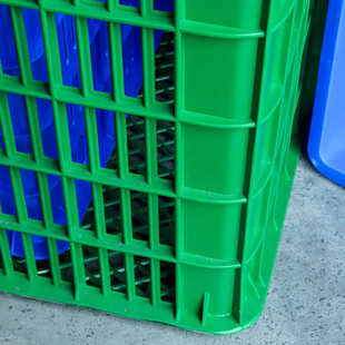 可堆周转筐pp镂空周转框物流包装带眼可堆式周转筐配货筐塑料筐