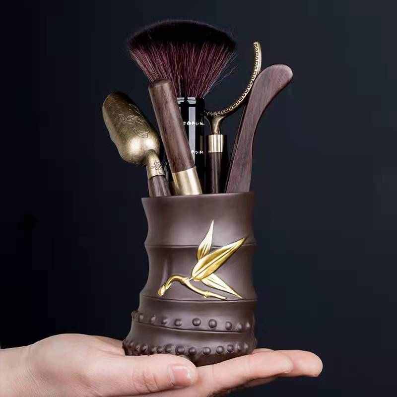 茶具茶道配件功夫茶道套装紫砂茶道六君子茶夹泡茶养壶工具