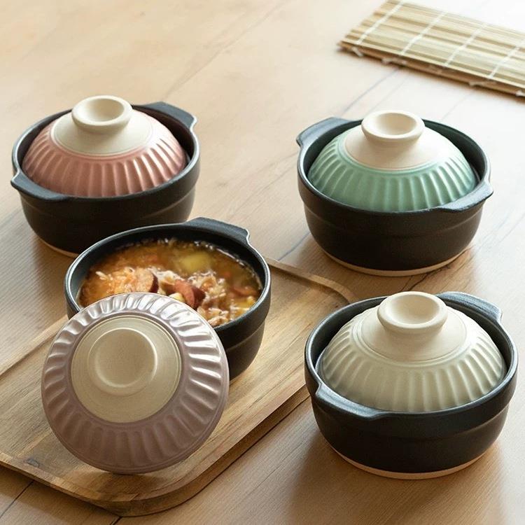 煲仔饭专用砂锅一人食石锅拌饭煲炖汤家用小煮锅宝宝副食品锅高颜