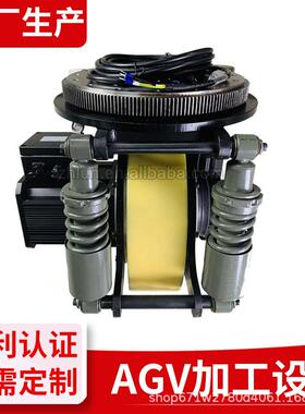 新型重载减震舵轮AGV自带悬挂缓冲减震一体舵轮室外高速驱动轮