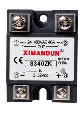 S340ZK希曼顿固态继电器H375ZK直流控交流SSR-25DA D4860 10-120A