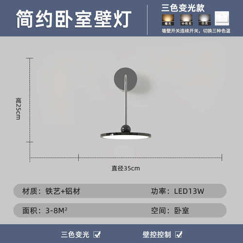 灯墙过道现代2024床头走廊灯具背景客厅简约年书房款灯壁灯卧室墙