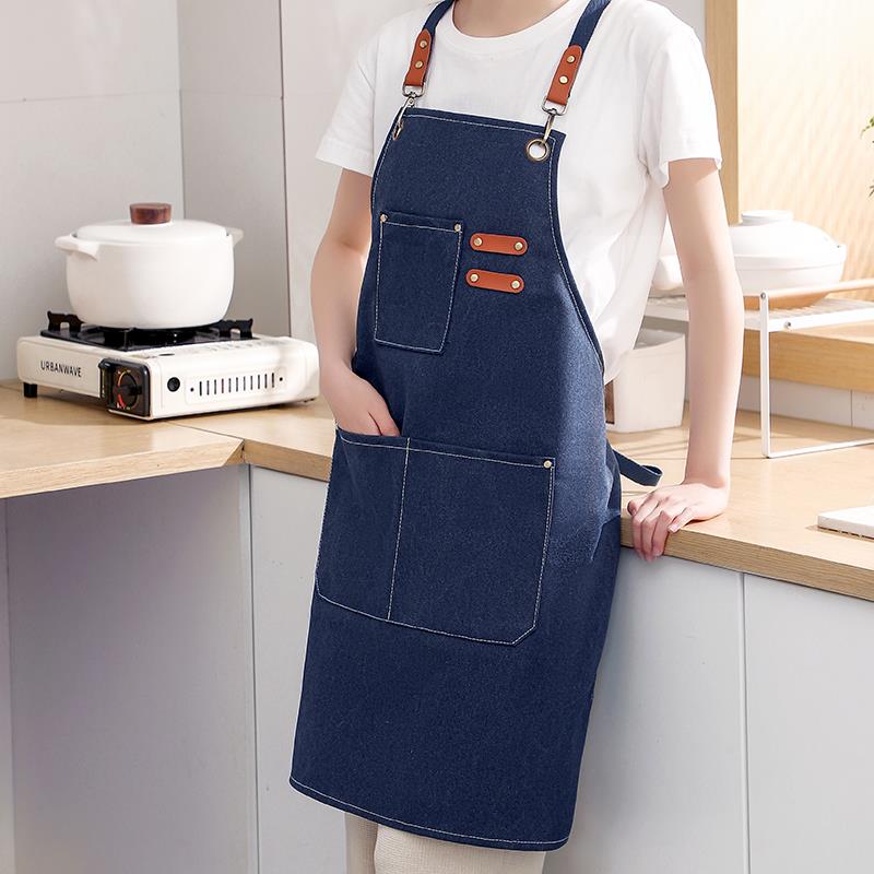 围裙厨房家用防水防油时尚成人围腰做饭餐饮上班工作服咖啡店围裙