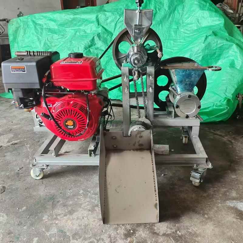 可移动工品作小型食膨化机休闲品大食米玉米长 条多功BOV能膨化机