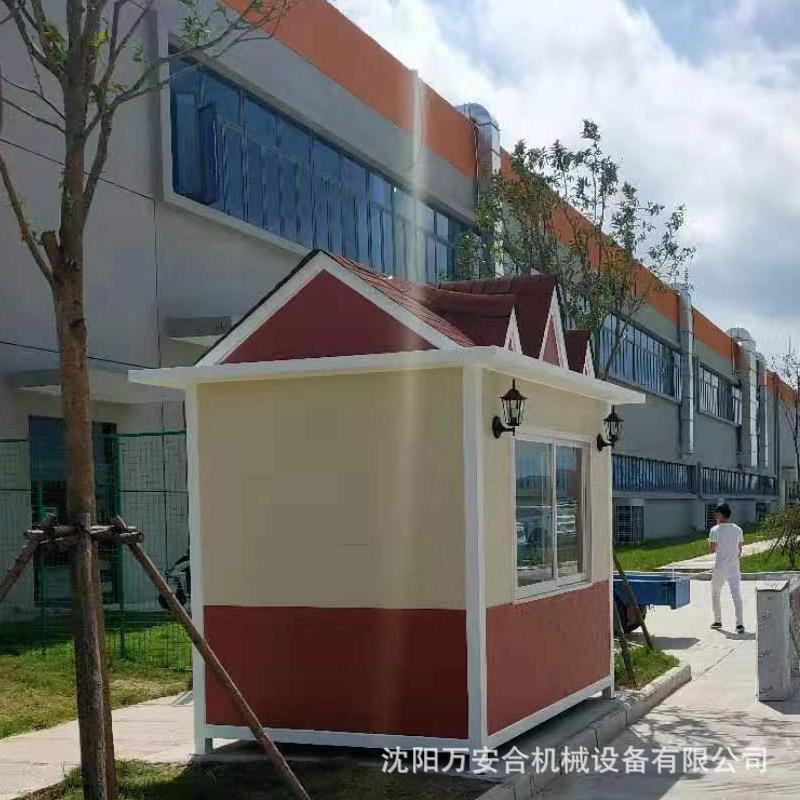 营口雕花板岗亭 户外景区艺术移动亭 钢结构岗亭