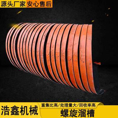 玻璃钢螺旋溜槽 矿用BLL1200型加厚钨锡煤泥重选设备厂家