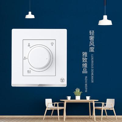 西屋（Westinghouse）调光开关灯光无档位调光器光线调明暗开关W7